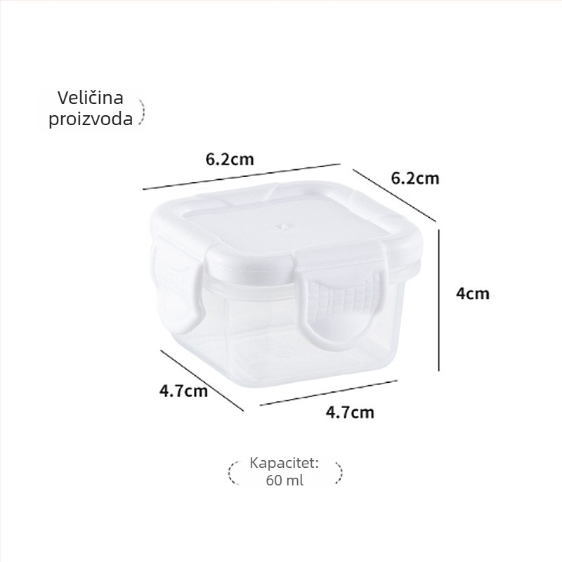 Kutija za čuvanje hrane s hermetičkim zatvaranjem, za bebe i djecu, kapacitet 300 ml, jednoslojni set