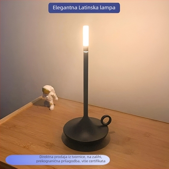 Nordijska atmosfera stolna svjetiljka s USB punjenjem, LED dodirna regulacija jačine svjetla, dekor za bar i restoran, noćna lampica