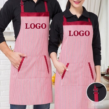 Fartuk za kuhara s prilagođenim logom, namijenjen hotelima, restoranima, hot pot restoranima i kuhinama.