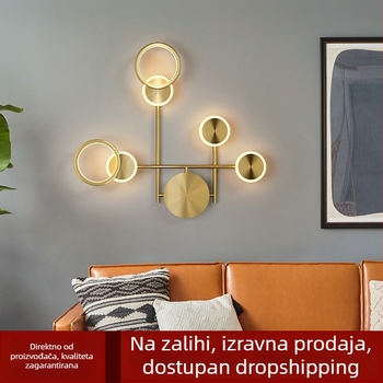Skandinavska kreativna zidna svjetiljka — postmoderni minimalistički dizajn za dnevni boravak, hodnik, predsoblje i spavaću sobu