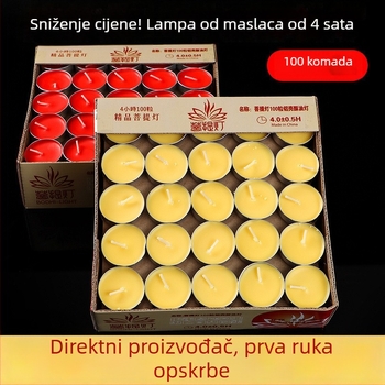 Kapsule ghijeve lampe za Buddha ponude, bez dima i mirisa, vječna svijeća za kućnu upotrebu