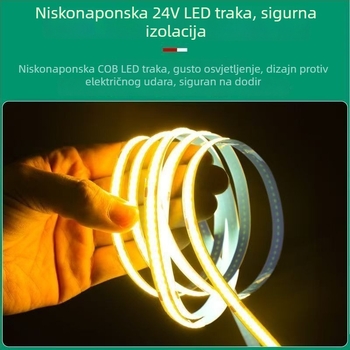 24V COB LED traka, samolijepljiva, linearna, za ormariće i stropove