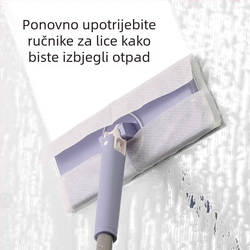 2025 Novi automatski mop s klipom za tkaninu, lakše čišćenje kod kuće, bez ručnog pranja, mikrovlaknasta podloga