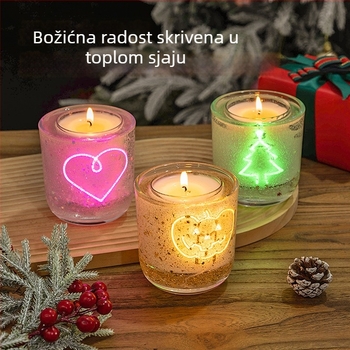 LED svijeća sa senzorom svjetla za hotelsku spavaću sobu – romantična božićna svjetlost