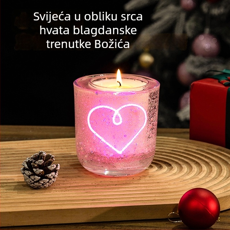 LED svijeća sa senzorom svjetla za hotelsku spavaću sobu – romantična božićna svjetlost