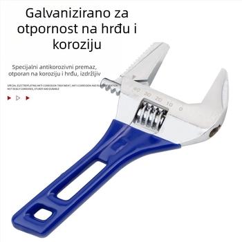 Podešavajući ključ s velikim otvorom, kratkim držačem, za kupaonicu, višenamjenski mini ključ
