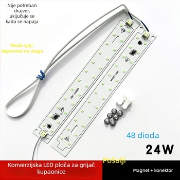 LED trak za strop s integriranim karbonskim vlaknima panelom i priborom za renoviranje rasvjetnog panela