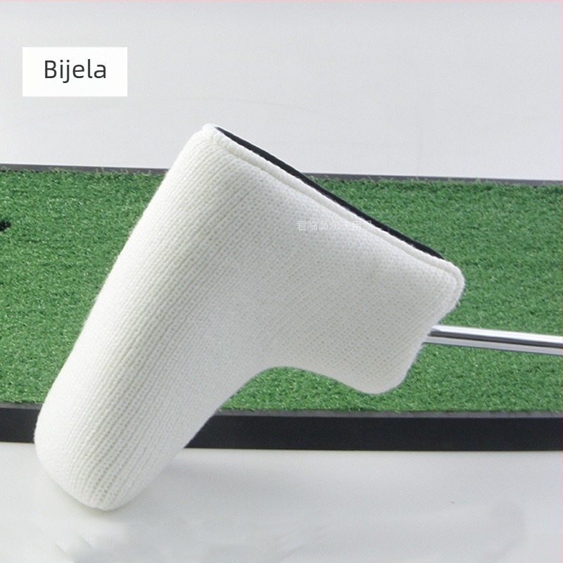 Navlaka za glavu golf-puttera s karikaturnim dizajnom, pletena vuna, dostupna u pet boja