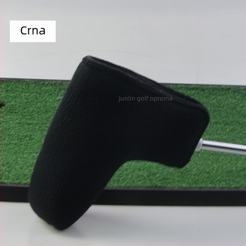 Navlaka za glavu golf-puttera s karikaturnim dizajnom, pletena vuna, dostupna u pet boja