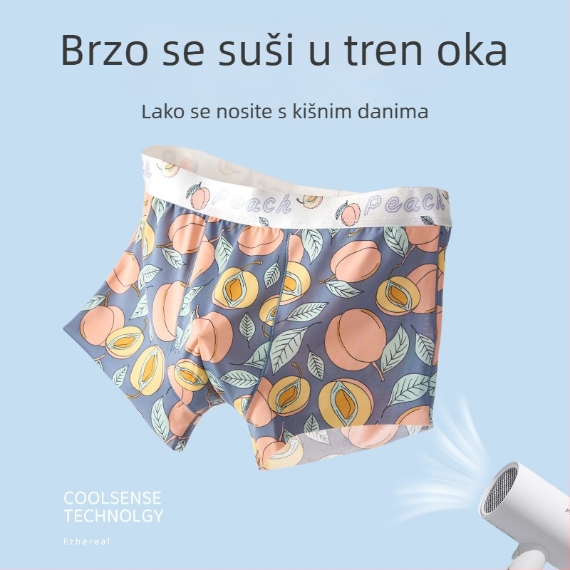 Ljetne muške bokserice od ice silk, prozračne i udobne, moderne i stilske