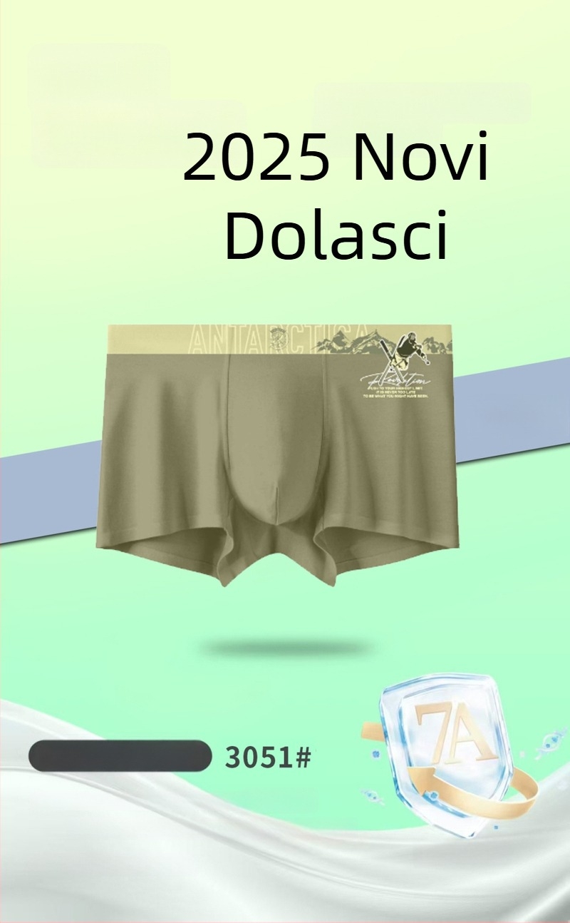 Nove muške bezšivne bokserice od prozračnog modalnog materijala, udoban srednji pojas