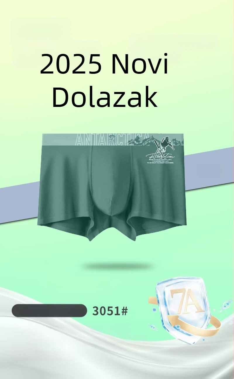 Nove muške bezšivne bokserice od prozračnog modalnog materijala, udoban srednji pojas