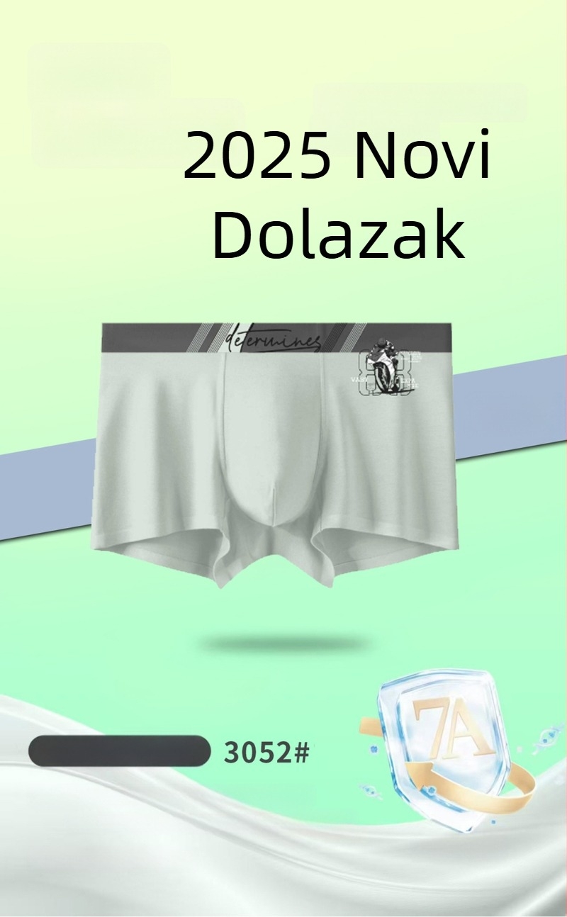 Nove muške bezšivne bokserice od prozračnog modalnog materijala, udoban srednji pojas