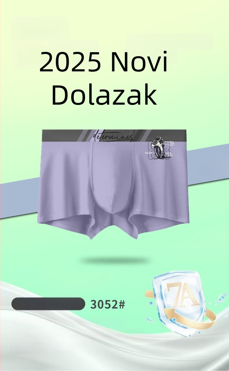 Nove muške bezšivne bokserice od prozračnog modalnog materijala, udoban srednji pojas