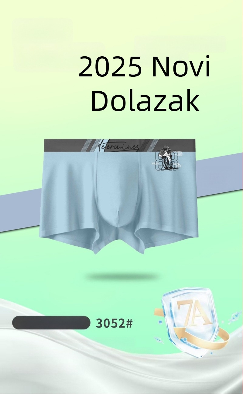 Nove muške bezšivne bokserice od prozračnog modalnog materijala, udoban srednji pojas