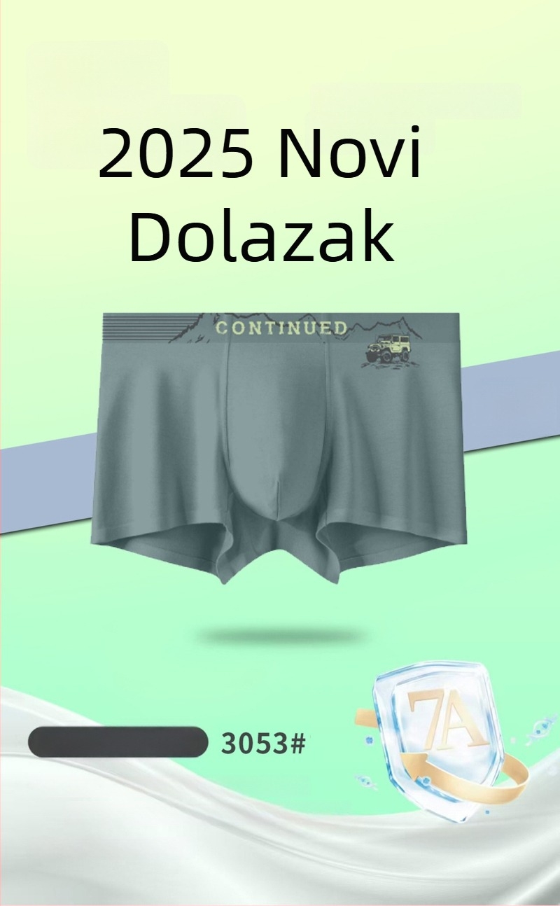 Nove muške bezšivne bokserice od prozračnog modalnog materijala, udoban srednji pojas