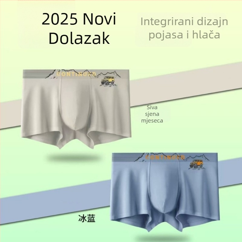 Nove muške bezšivne bokserice od prozračnog modalnog materijala, udoban srednji pojas