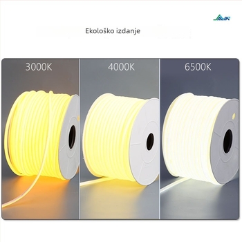 COB LED traka 220V, visok napon, vodootporna linearna rasvjeta za strop dnevnog boravka i spavaće sobe