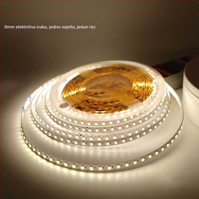 Unutarnji LED trak 24V, 10 m rola, 120 LED 2835, 3000K/4000K/6500K, 120° kut zračenja, za ugrađenu instalaciju