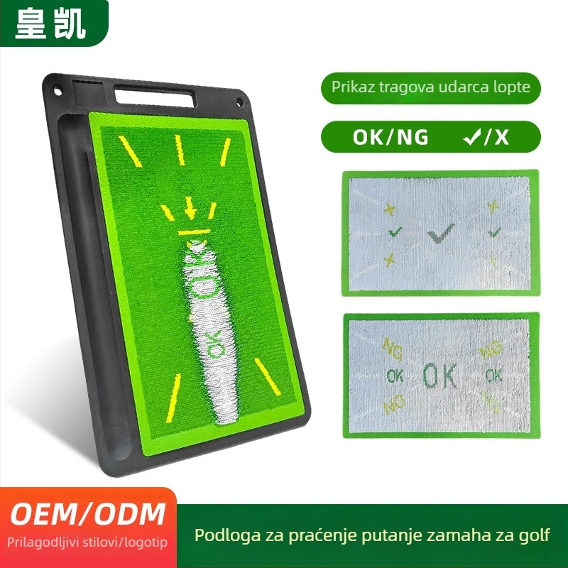 Golf podloga za vježbanje s dizajnom putanje i šljokicama