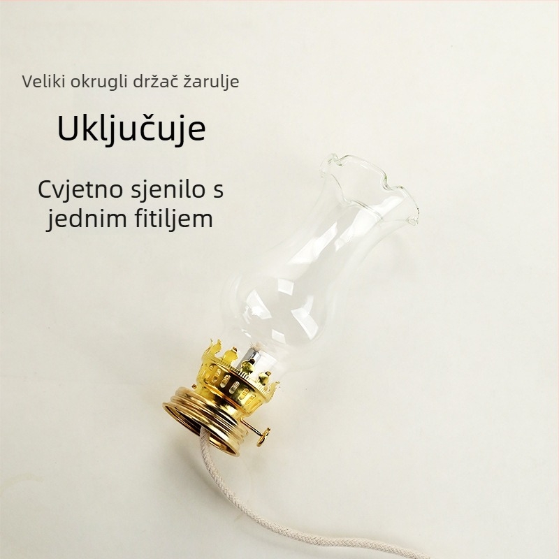 Stakleni abažur za uljnu lampu, 28 rupa sjenila i 32 rupa držača fitila, aromaterapija, atmosfera lampa