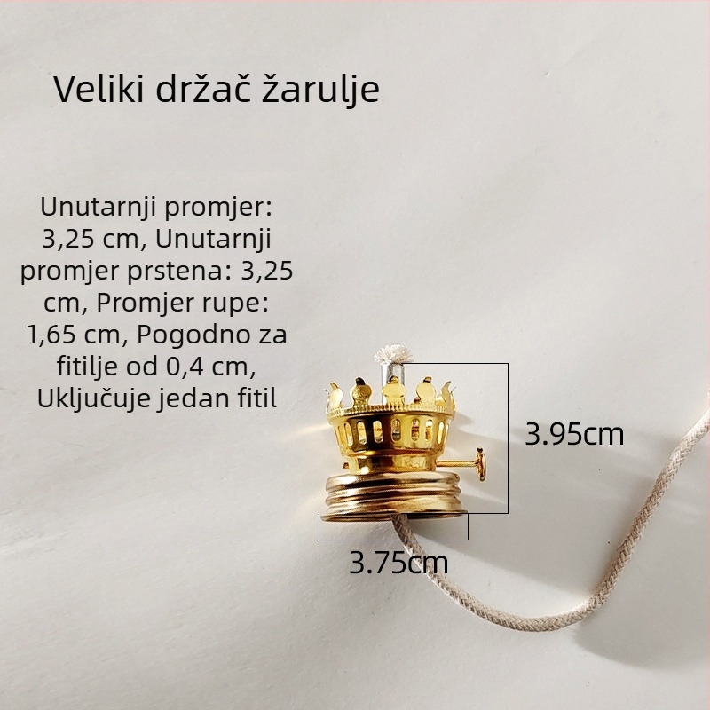 Stakleni abažur za uljnu lampu, 28 rupa sjenila i 32 rupa držača fitila, aromaterapija, atmosfera lampa