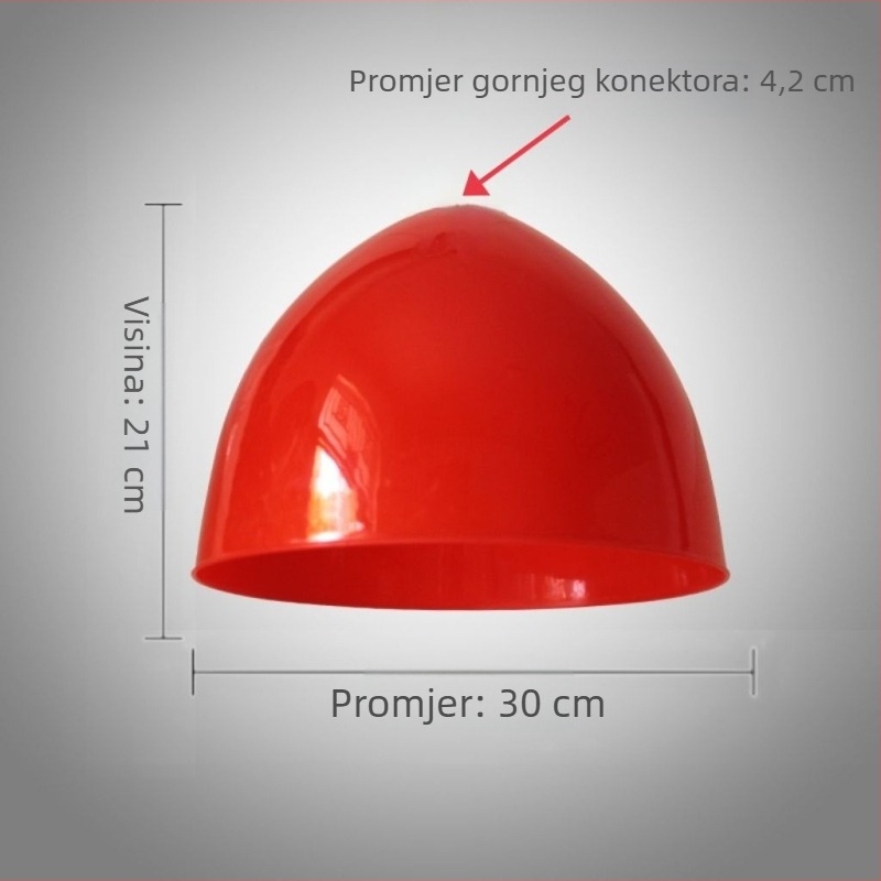 Šareno akrilno-plastično abažur za lustre, pogodan za restorane sa svježom hranom, voćne delikatese i supermarkete