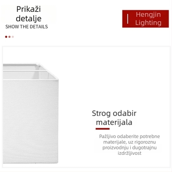Prilagođeni tekstilni abažur za spavaću sobu, noćnu i stolnu lampu; četvrtasti abažur za podnu lampu s tiskanim tekstom na kućištu
