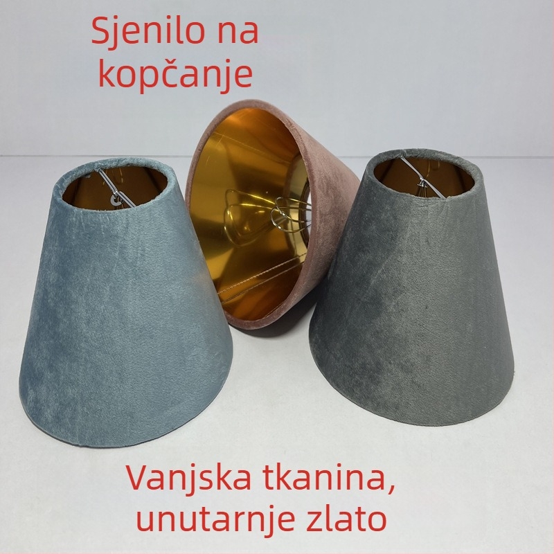 Tekstilni abažur za lustere za svijećni stil, višebojan, dodatna oprema za rasvjetu