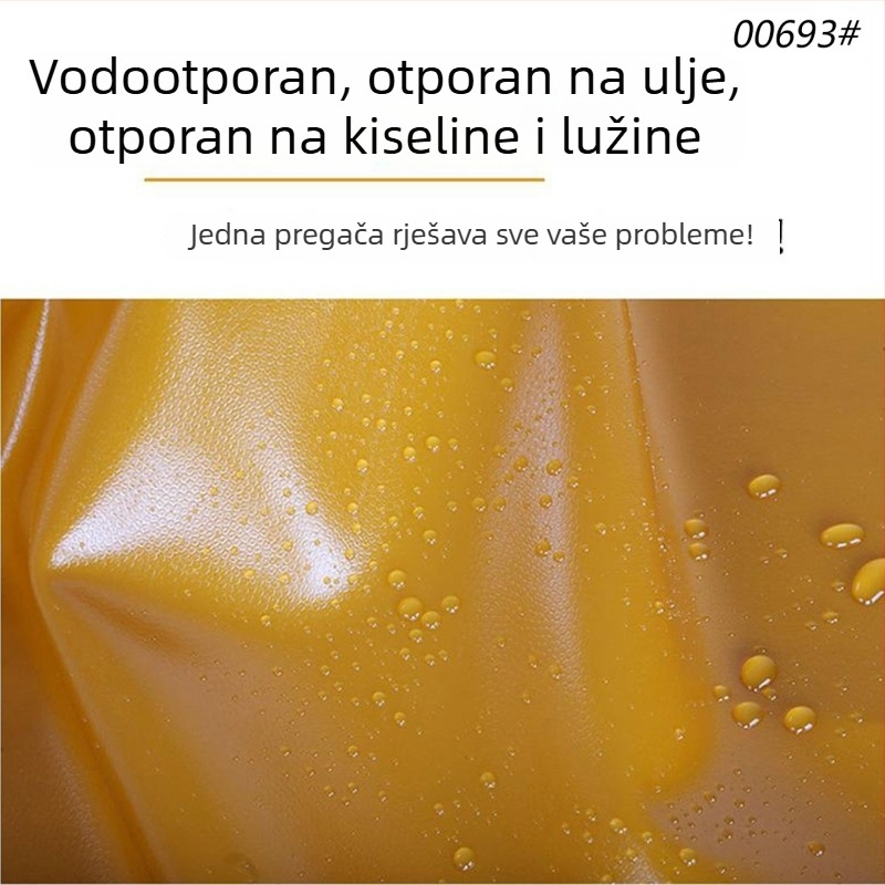 PVC pregača za kuhinju i rukovanje ribama, vodootporna, otporna na ulje i mrlje, radna odjeća bez rukava