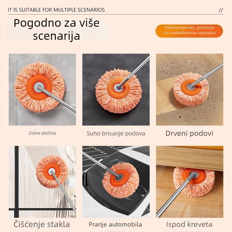 Sunflower univerzalni okretni mop za čišćenje podova, pločica, stropova i zidova, pogodan za pranje automobila