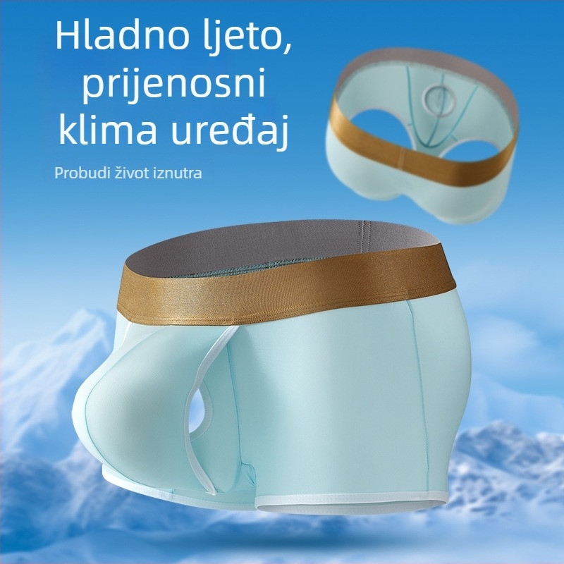 Muške boxerice od Ice Silk, srednji pojas, jednobojne, prozračne i brzo sušeće