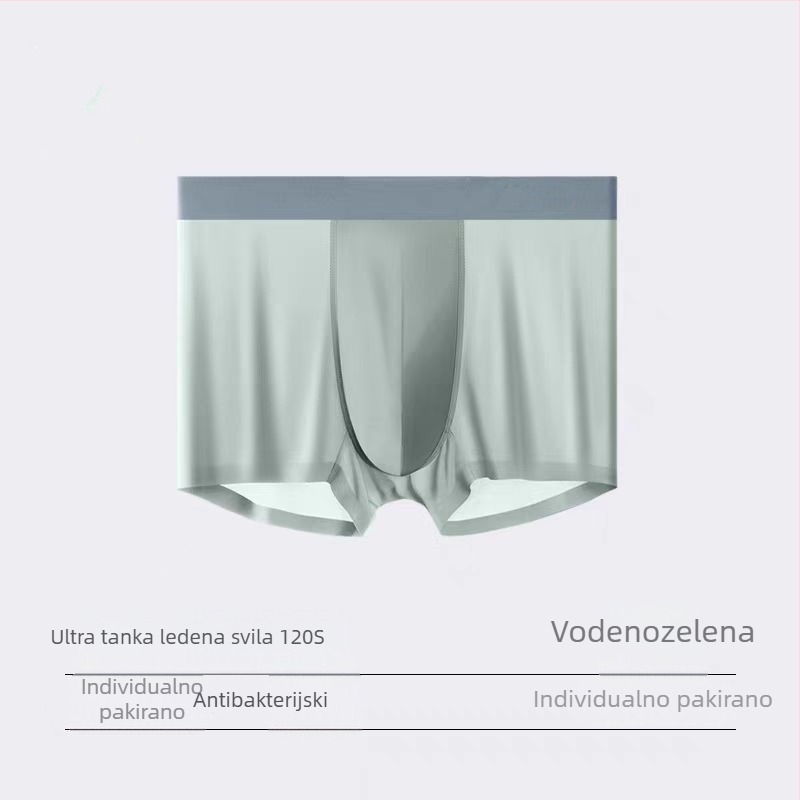 Muške boxerice Ice Silk, plus veličina, ljeto, ultra-tanke