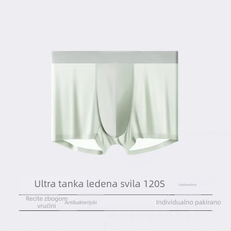 Muške boxerice Ice Silk, plus veličina, ljeto, ultra-tanke