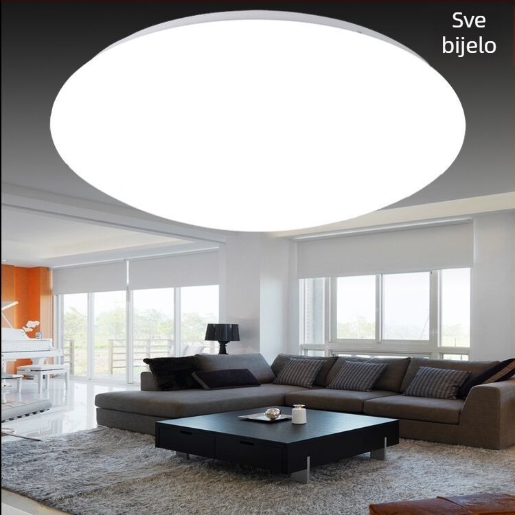 LED okrugla stropna svjetiljka komplet s metalnim kućištem i sjenilom, DIY izvor svjetla za spavaću sobu, hodnik i balkon