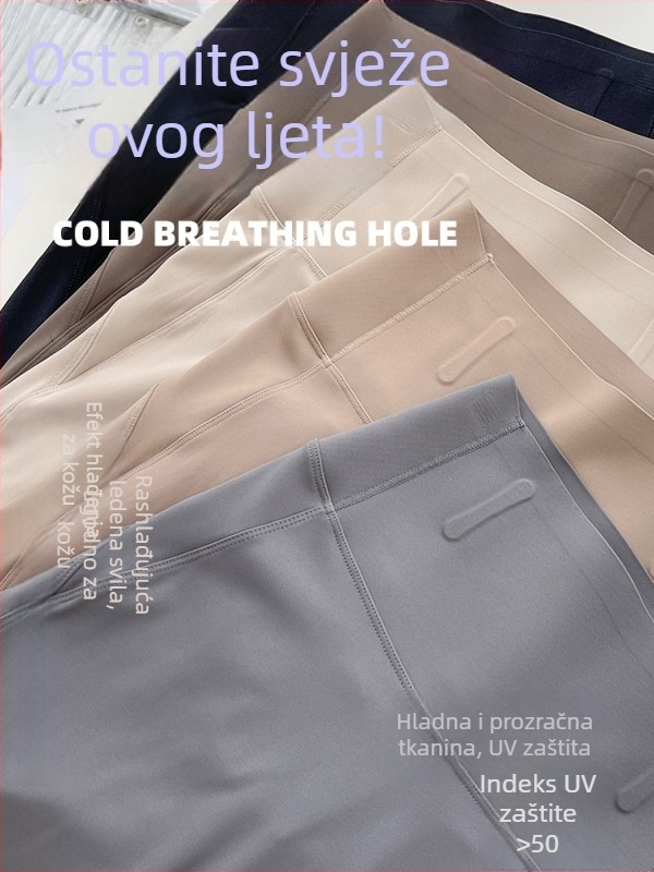 Lulu ženske hlače za jogu - tanke ljetne capri hlače, brzo sušenje, uski kroj, visok struk, podizanje zadnjice