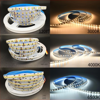 2835 LED trak s dvotemperaturnim rasvjetom, 12V/24V, regulirano atmosfersko osvjetljenje za garderobu i ogledalo za šminkanje