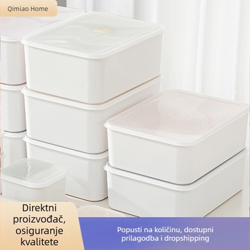 Kutija za skladištenje za kućni hladnjak i zamrzivač, posebna kutija za čuvanje svježeg voća i povrća sa poklopcem, prašinu otporna