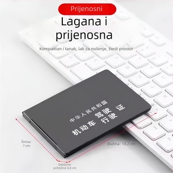 Držač vozačke dozvole od aluminijske legure – futrola za dokumente