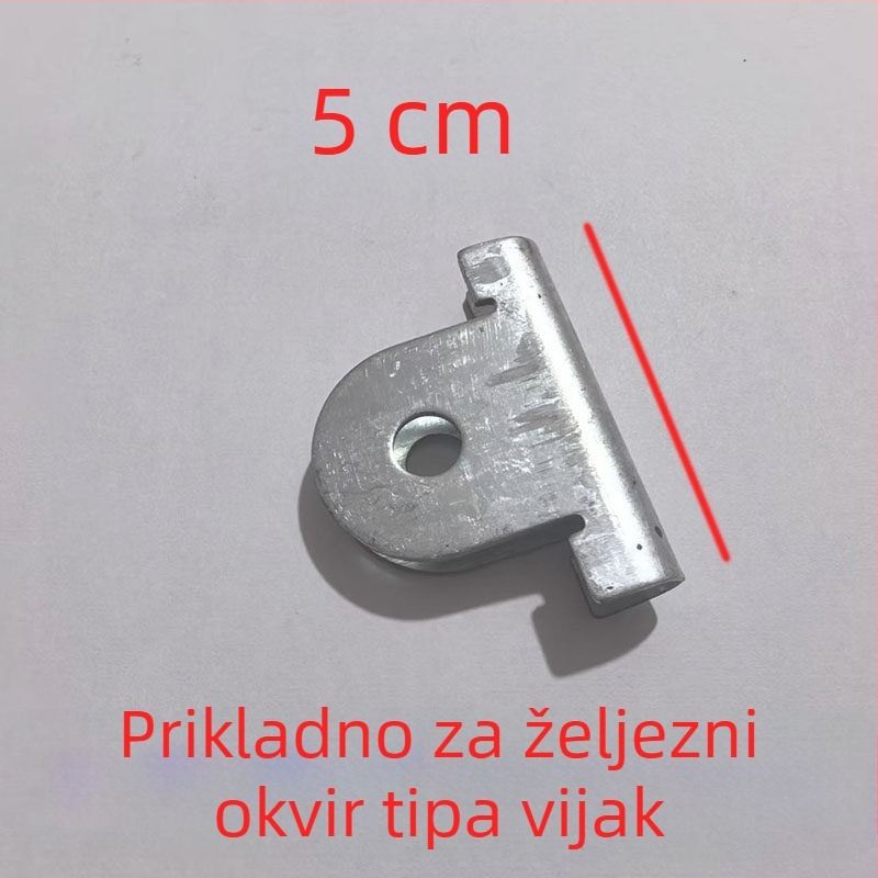 Dodatna oprema za mop: klips za prašinu, vijčani konektor, klipsa glava, spoj šipke, osovina, plosnati spoj mop-a