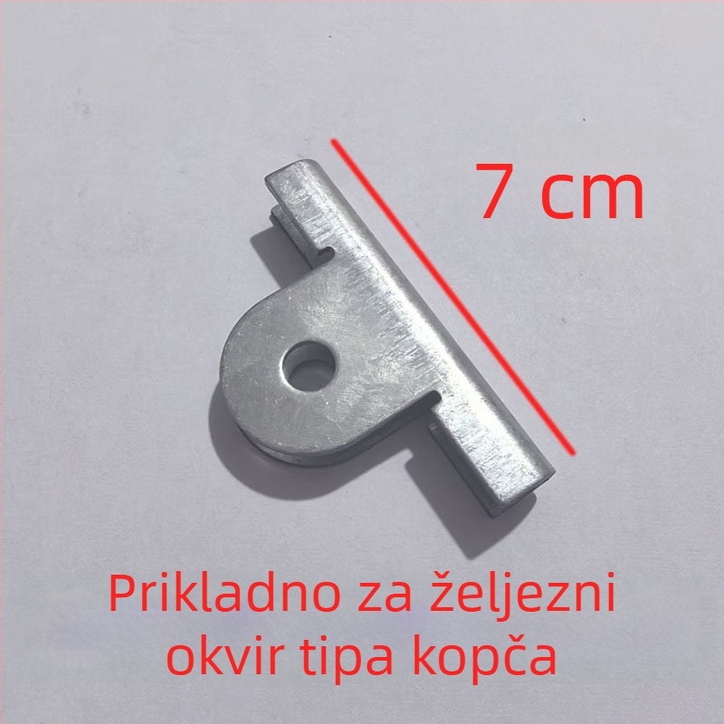 Dodatna oprema za mop: klips za prašinu, vijčani konektor, klipsa glava, spoj šipke, osovina, plosnati spoj mop-a