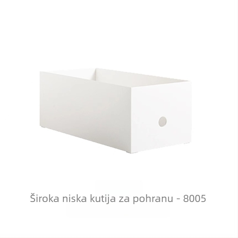 Japanski stil stolna kutija za pohranu s poklopcem i kotačićima, organizator za A4 dokumente i kutija za perlice