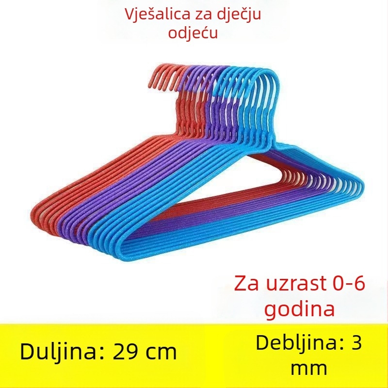 Zgušnjeni stalak za sušenje odjeće za odrasle, produžena vješalica za kućnu upotrebu, vješalica za kapute i hlače