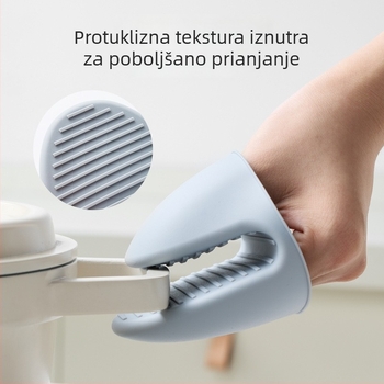 Debele silikonske toplinski otporne rukavice za pećnicu i mikrovalnu, silikonski klipse za držanje ručki lonaca, alat za ručke posuđa
