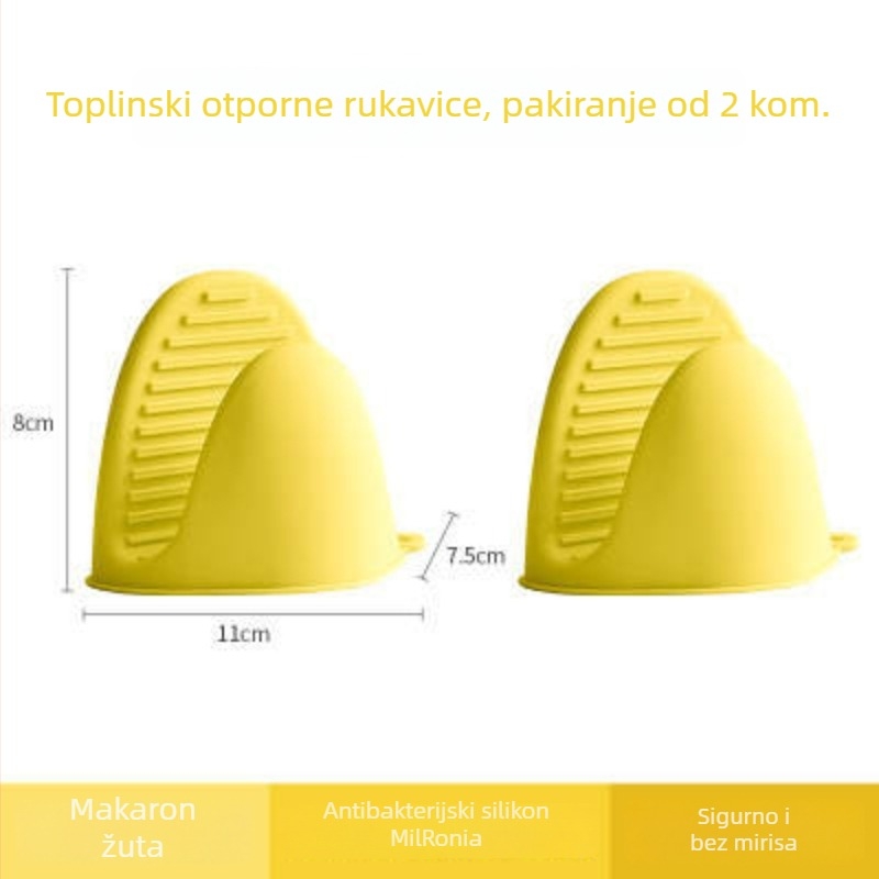 Debele silikonske toplinski otporne rukavice za pećnicu i mikrovalnu, silikonski klipse za držanje ručki lonaca, alat za ručke posuđa