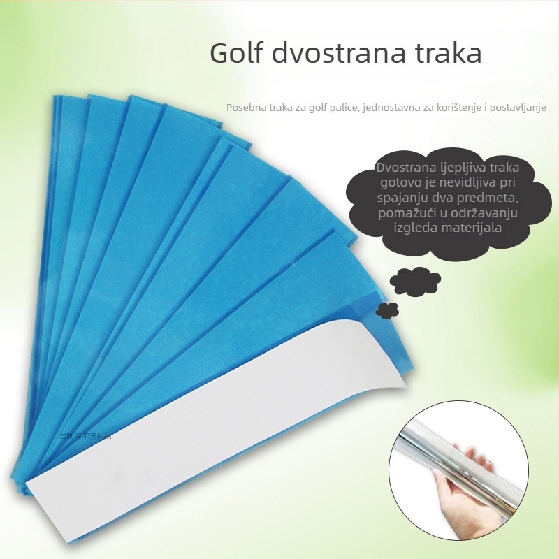 Dvostrano ljepiva traka za grip golf palice — snažna adhezija, lako se odvaja bez oštećenja šipke kluba