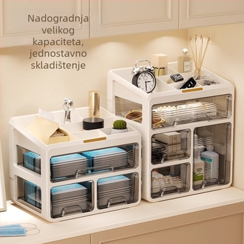 Kutija za pohranu igračaka s pregradama – prašnjav organizator za dnevni boravak, spavaću sobu i dječju sobu, za građevne blokove, puzzle, figurice i blind box kutije.