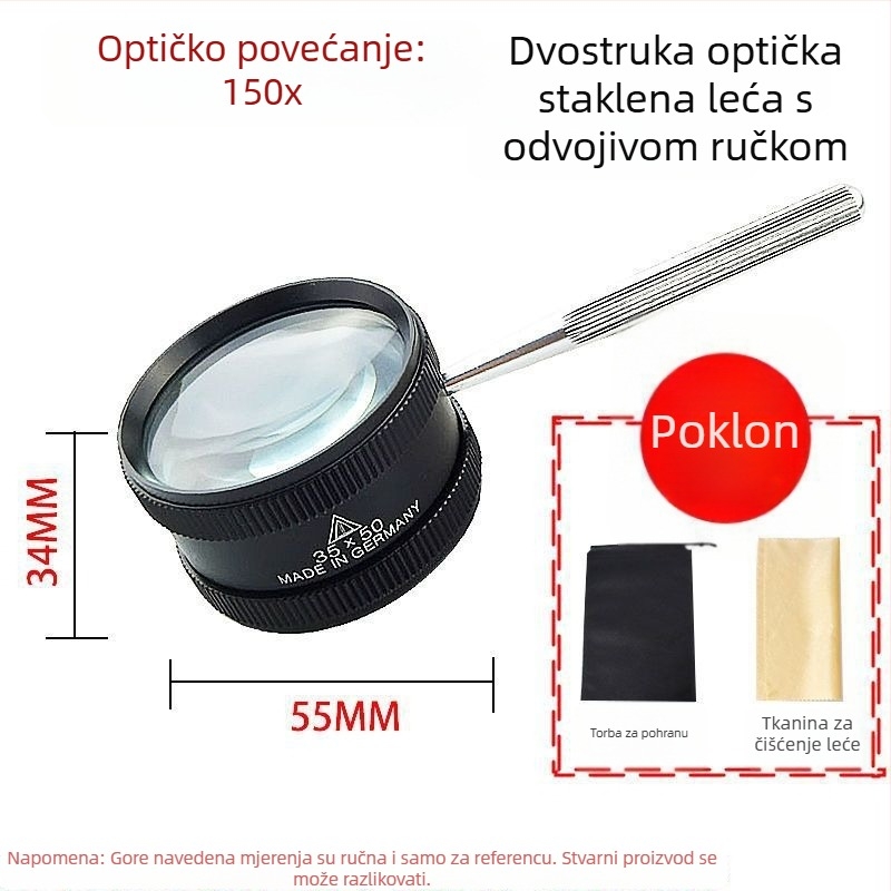 HD povećalo za starije osobe – čitanje malog teksta i identifikacija nakita