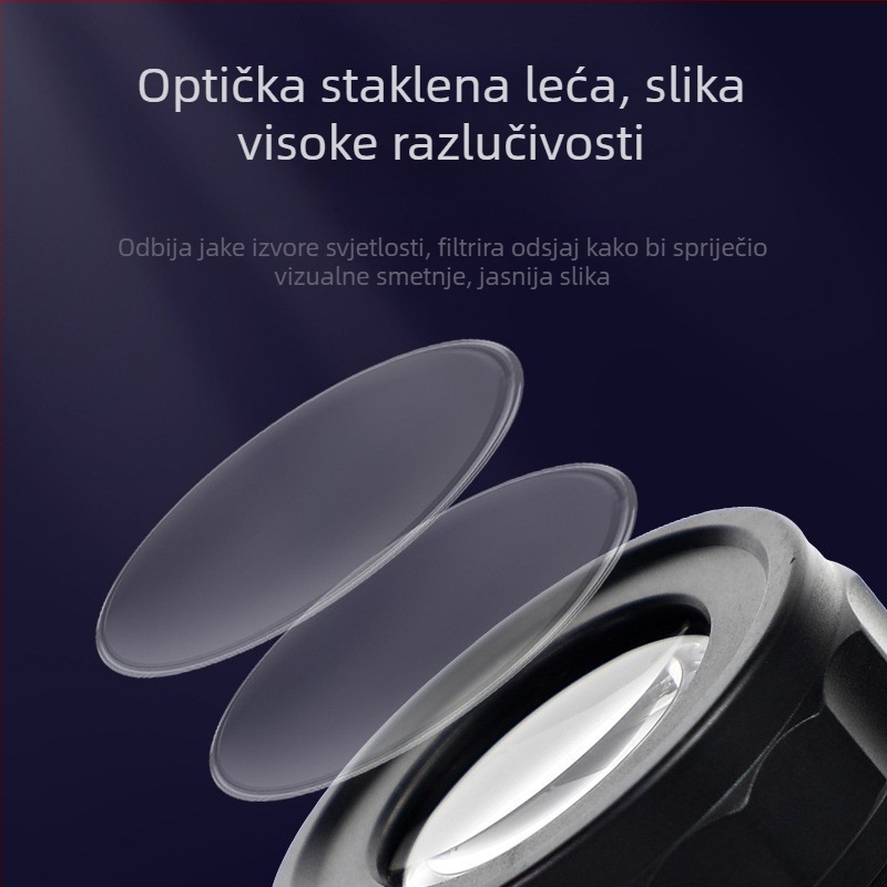 USB punjiva lupa s osvjetljenjem i mjernom trakom, prijenosna 10x lupa, tisk točkica na novčićima i tkaninama