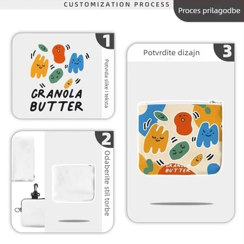 Prilagođena držač kartica s kopčom – kulturno-kreativni dodaci za igre, DIY ključni lančić, mini torbica za slušalice i novčanik